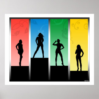 Póster Silhouettes