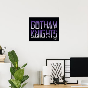 Póster Silhouettes de los Caballeros Góticos en su título
