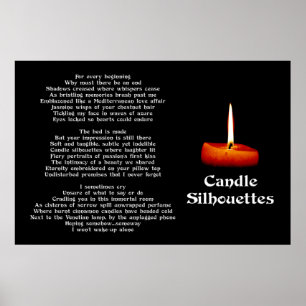 Póster Silhouettes de velas