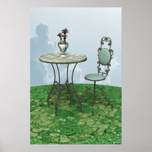 Póster Silla Azul