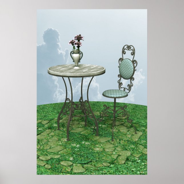 Póster Silla Azul (Frente)