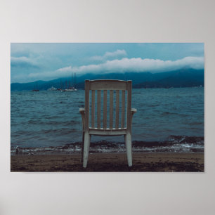 Póster Silla blanca