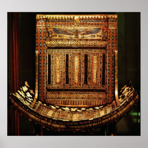 Póster Silla ceremonial de Tutankhamun
