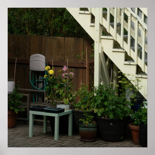 Póster Silla de jardín (Frente)