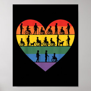 Póster Silla de ruedas, tetrapléjico, parapléjico, discap