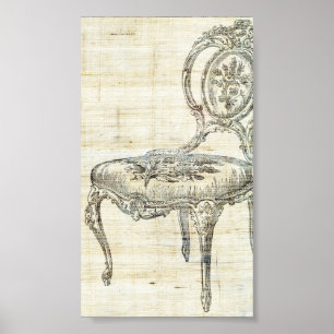 Póster Silla francesa vintage 2