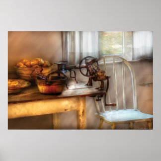 Póster Silla - Preparaciones de cocina