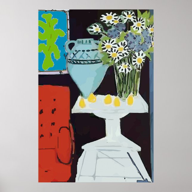 Póster Silla roja, estilo matisse (Frente)