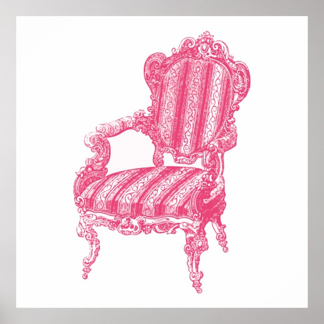 Póster Silla Rosa (Frente)