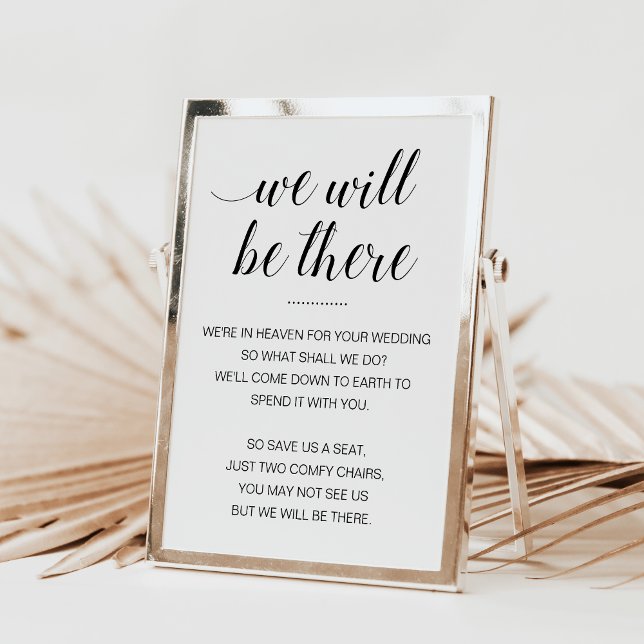 Póster Sillas conmemorativas de boda Estaremos allí (Subido por el creador)