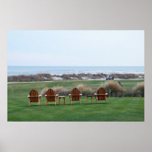 Póster Sillas de Ocean Course, Isla de Kiawah, Carolina d
