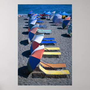 Póster Sillas Vacantes En La Playa