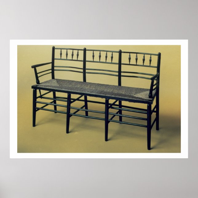 Póster Sillón de cuero de Sussex (madera y precipitación) (Frente)