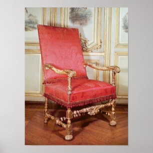 Póster sillón Luis XIII