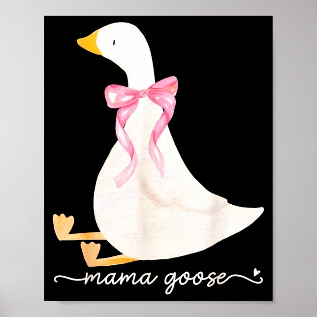 Póster Silly Mama Goose Daddy Goose Matching Goose Family (Frente)