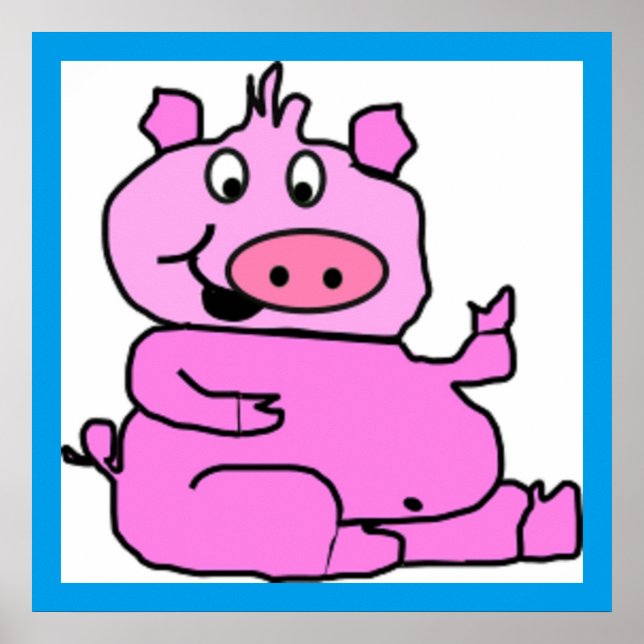 PÓSTER SILLY PIGGY (Frente)