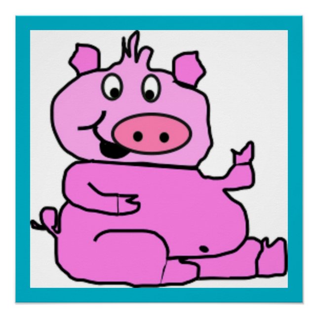 PÓSTER SILLY PIGGY (Anverso)