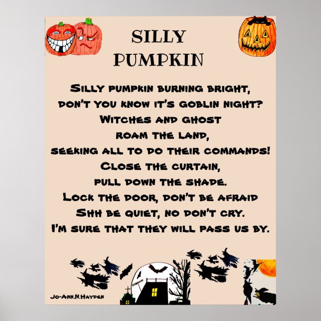 PÓSTER SILLY PUMPKIN (Frente)