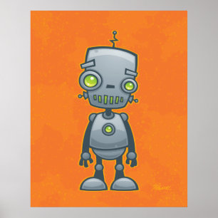 Póster Silly Robot