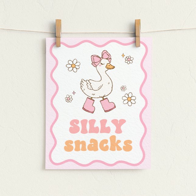 Póster Silly Snacks Goose Table Sign (Subido por el creador)