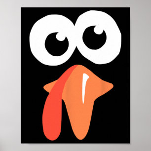 Póster Silly Turkey enfrenta gracioso Chiste de caída del