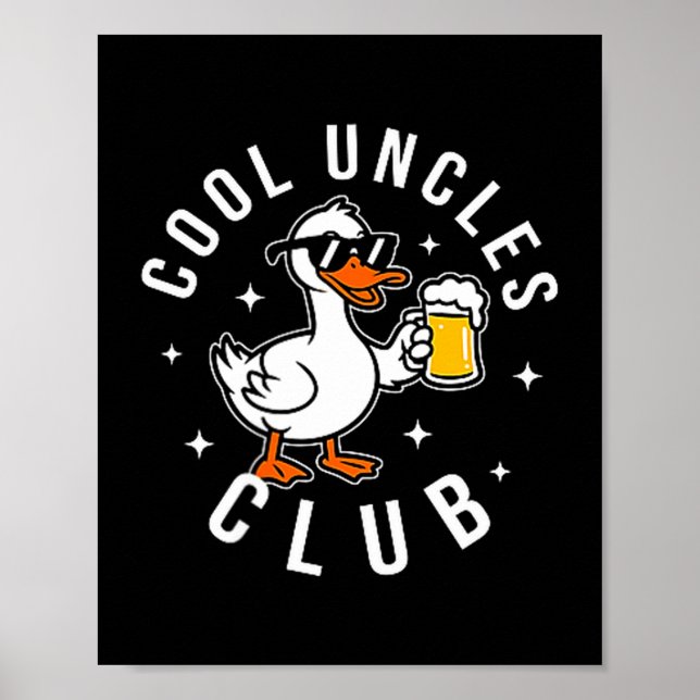 Póster Silly Uncle Goose Cool Uncles Club Shirt Men Uncle (Frente)