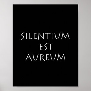 Póster SilPentium est aureum