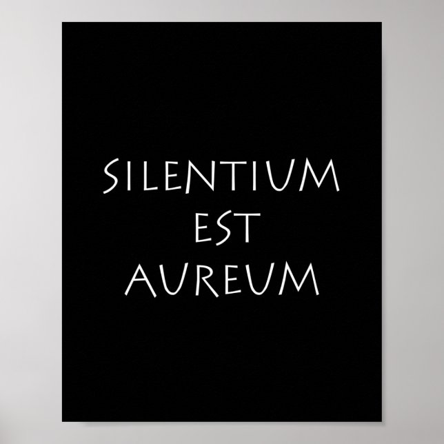 Póster SilPentium est aureum (Frente)
