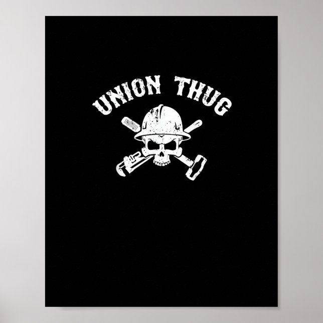 Póster Silución Sólida Y Solidaria De La Unión - Matón De (Frente)