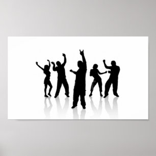 Póster Silueta baile