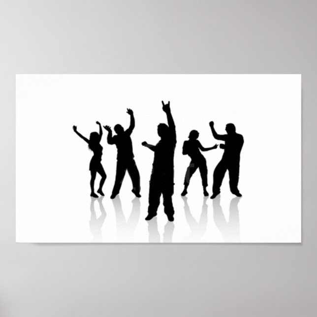 Póster Silueta baile (Frente)