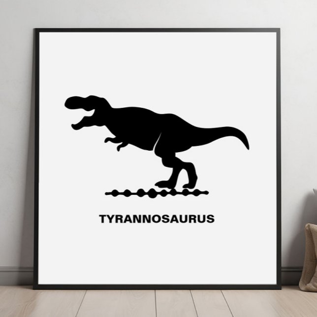 Póster Silueta de dinosaurio Tyrannosaurus (Subido por el creador)