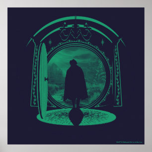 Póster Silueta de FRODO™ dejando LA COMARCA™