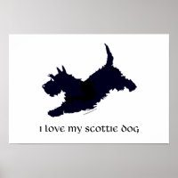 Silueta de Scottish Terrier corriendo