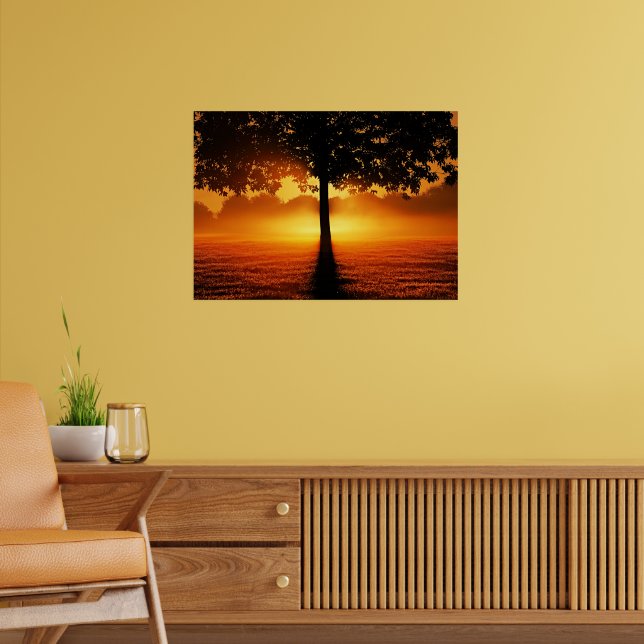 Póster Silueta del amanecer (Salón 2)