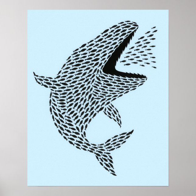 Póster Silueta Orca (Frente)