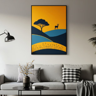 Póster Siluetas Serenas