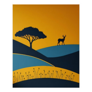 Póster Siluetas Serenas