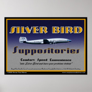 Póster Silver Bird Suppositories poster