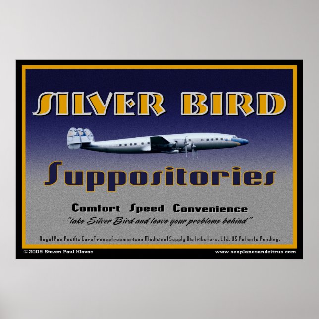 Póster Silver Bird Suppositories poster (Frente)