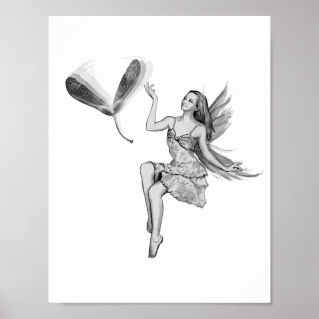 Póster Silver Maple Fairy with Seeds (Frente)