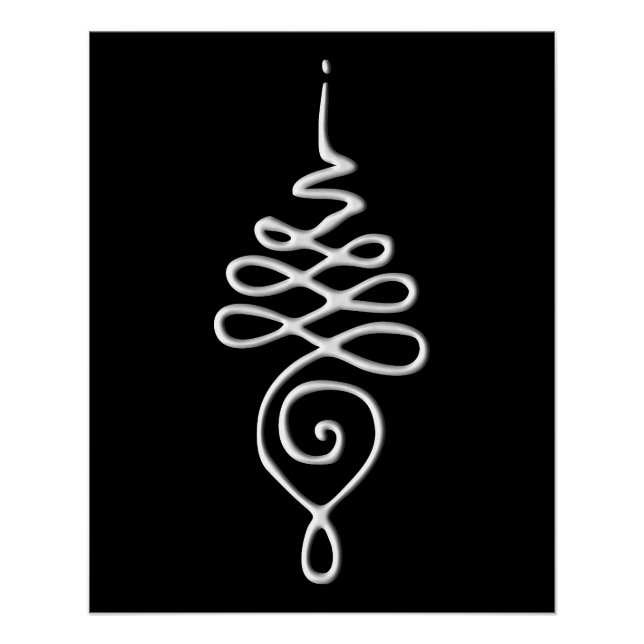 Póster Silver Unalome (Anverso)