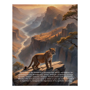 Póster Simbolismo de Cougar
