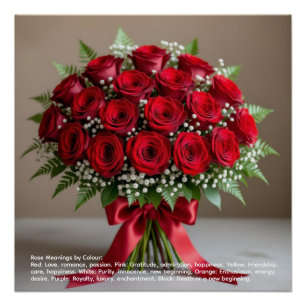 Póster Simbolismo de la Rosa