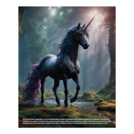 Póster Simbolismo de Unicornio