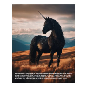Póster Simbolismo de Unicornio