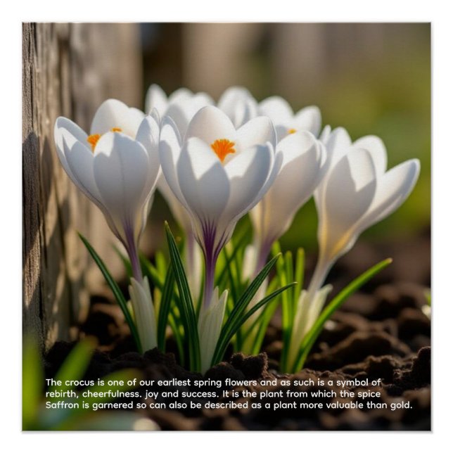 Póster Simbolismo del Crocus (Anverso)