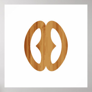 Póster Símbolo adinkra Hope Nyame biribi wo soro idea de