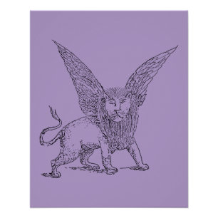 Póster Símbolo alado de San Marcos