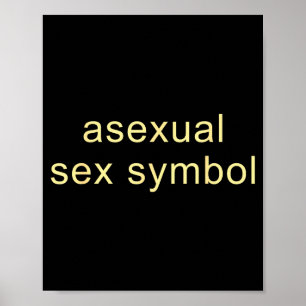 Póster Símbolo Aual Divertido Orgullo Lgbtq Ace